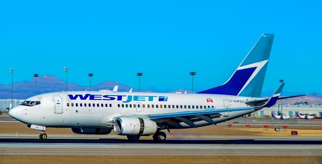 Boeing 737-700 (C-GWSO) - C-GWSO WestJet Boeing 737-7CT s/w 37090 - Las Vegas - McCarran International Airport (LAS / KLAS)br /USA - Nevada January 7, 2018br /Photo: Tomás Del Coro