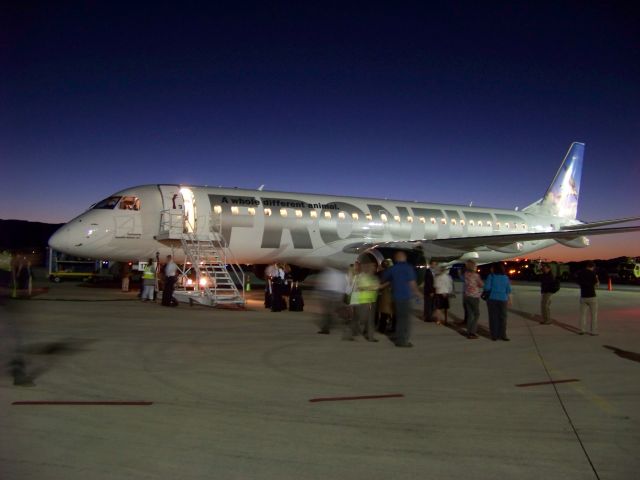 Embraer ERJ-190 (N175HQ) - Frontiers Inaugural flight into Provo, UT