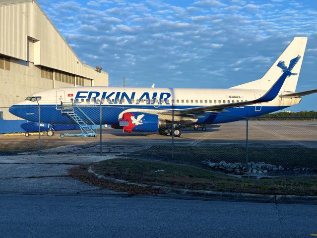 Boeing 737-800 (N300EK) - Jet Test for Erkin Air, the Boeing 737-800 after landing at KMYR.