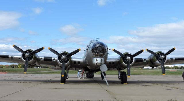 Boeing B-17 Flying Fortress (N5017N) - 1945 WWII Bomber, Flying Fortress  "Aluminum Overcast," fall 2019.