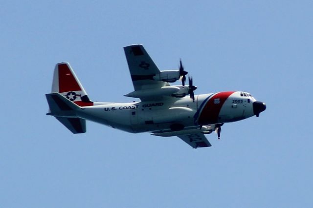 Lockheed C-130 Hercules (01-2003) - US Coast Guard just off the coast of Atlantic Beach/Morehead City NC.