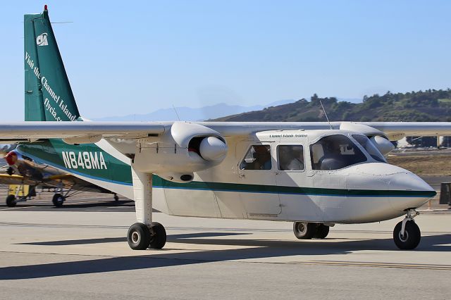 ROMAERO Islander (N848MA) - Taxiing.