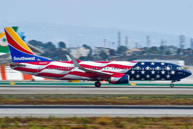 N500WR — - Southwest “Freedom One Livery” taking off from Los Angeles International Airport 