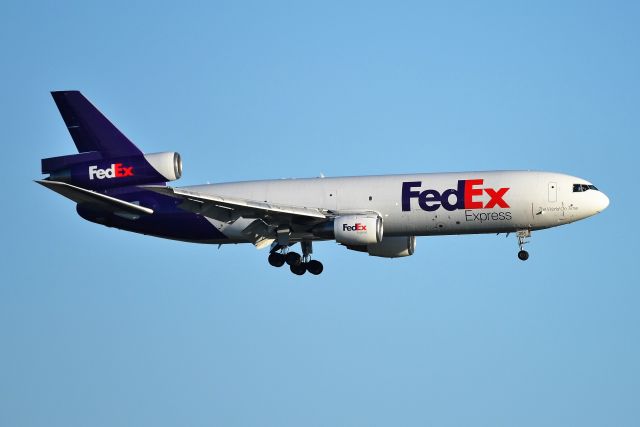 McDonnell Douglas DC-10 (N381FE) - Shot this bird two days in a row, at two different airports. Here at IND on 10-17-18, and at ORD on 10-16-18.