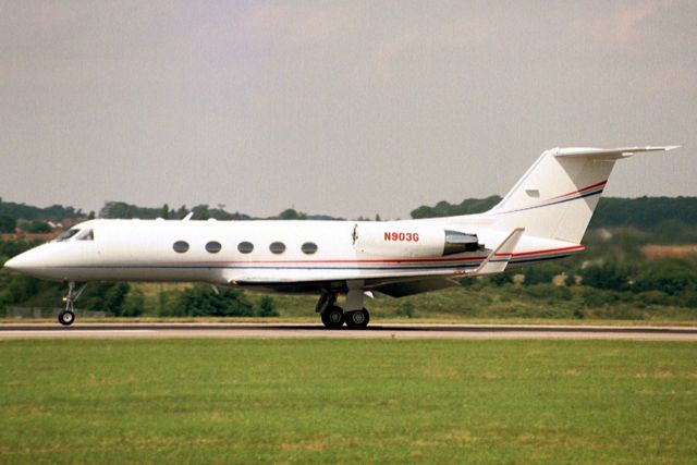 Gulfstream Aerospace Gulfstream 3 (N903G) - Departing rwy 26 on 10-Jul-03.  Reregistered N903GL, N820BA 3-Mar-07, N171TV 7-Nov-09, N222G 10-Dec-11 then exported to Venezuela 17-Feb-16.