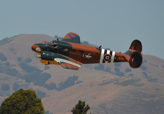 Beechcraft Bonanza (36) (N70G) - This C-45 (Twin Beech) has just taken off from the Salinas Airport.   It was in Salinas with the Commemorative Air Forces B-29 Superfortress, FIFI.   