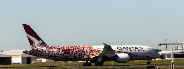 Boeing 787-9 Dreamliner (VH-ZND) - Aircraft commencing take-off.