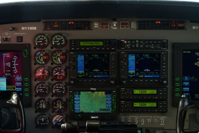 Cessna Conquest 2 (N11MM) - Avidyne glass panel in C441