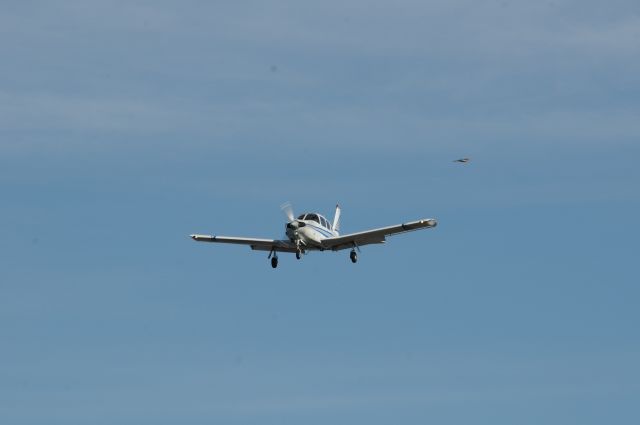 Piper Cherokee Arrow (N191BC) - My Dad short final for Runway 13 in Provo after taking a friend up for a morning flight. br /br /Also my 500th photo on FlightAware! Wahoo! br /br /Best viewed in full! 