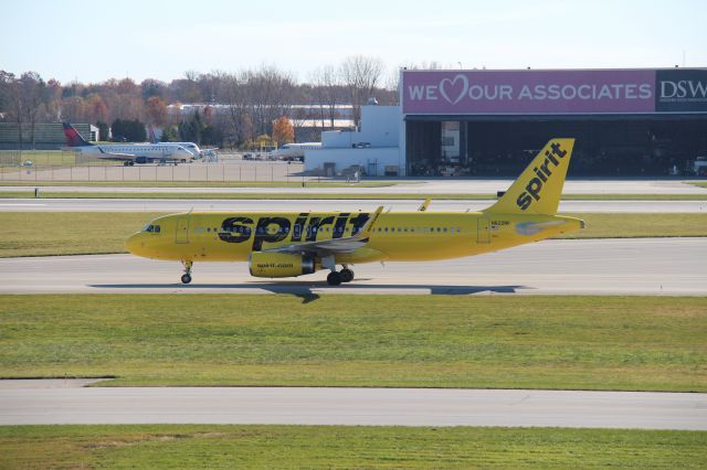 Airbus A320 (N622NK) - Flight 1672 from MCO (November 9th, 2020) 