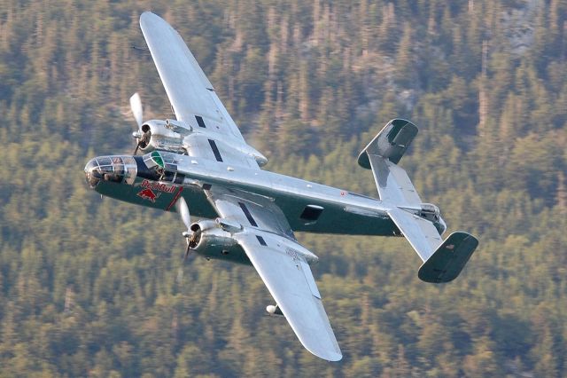 North American TB-25 Mitchell (N6123C) - Scalaria 2013 Wolfgangsee, Austria