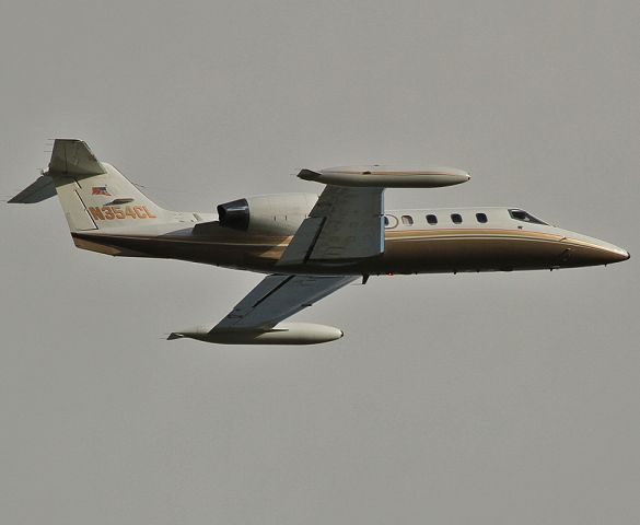 Learjet 35 (N354CL) - Taking off from Van Nuys airport.