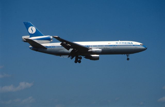 McDonnell Douglas DC-10 (OO-SLC) - Final Approach to Narita Intl Airport Rwy16 on 1989/07/22