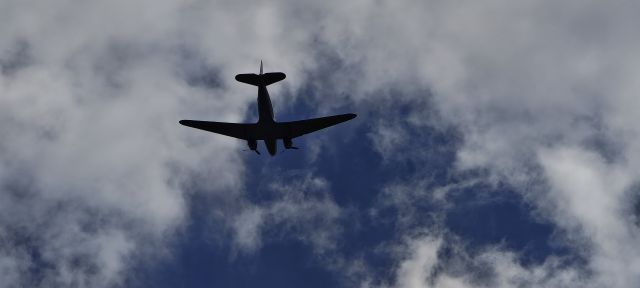 Douglas DC-3 (PH-PBA) - Last passenger flight from EHBK directly over my house.