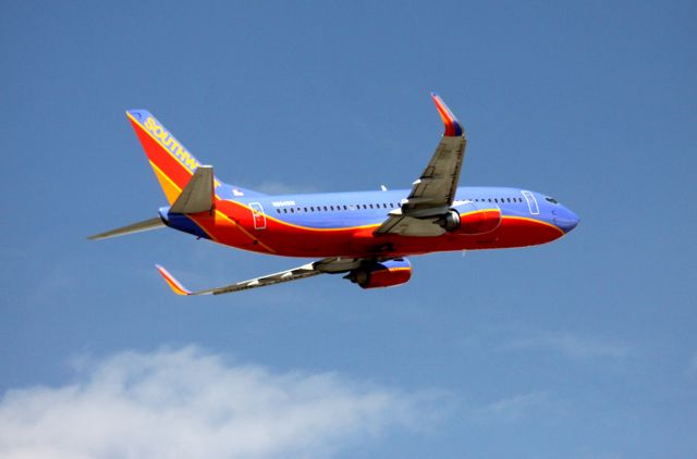 Boeing 737-700 (N394SW) - Departure from 12L, 06-10-2013