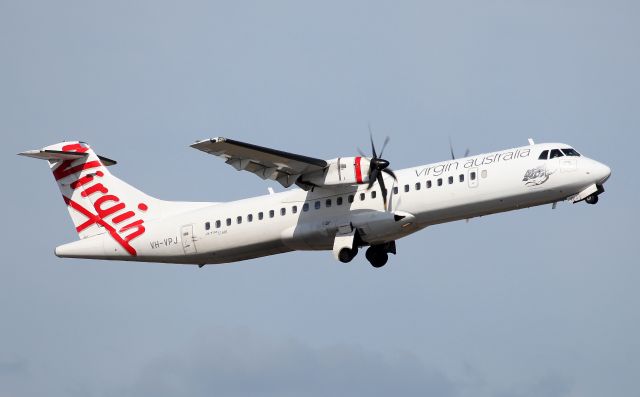 ATR ATR-72 (VH-VPJ) - Climbing from Rwy 34R