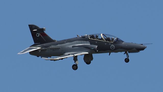 Boeing Goshawk (A2717) - BAe Hawk. MK 127 RAAF A27-17 cn DT17 rwy18 YPEA 11 Sep 2020.