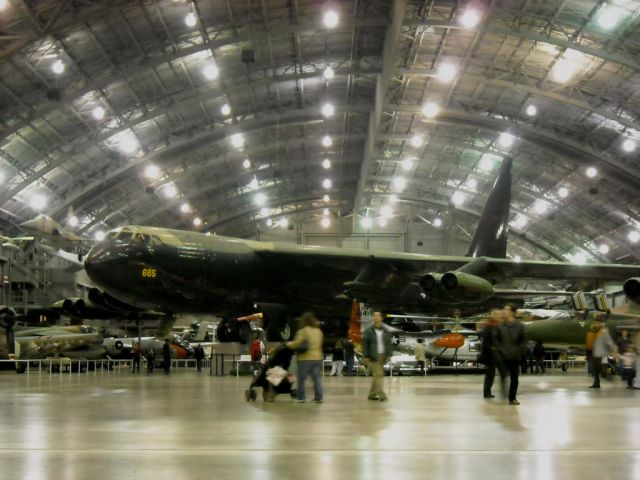 N560665 — - Wide shot in the Modern Flight Gallery-National Museum of The United States Air Force-Dayton, OH with the massive airframe of a B-52D on display.