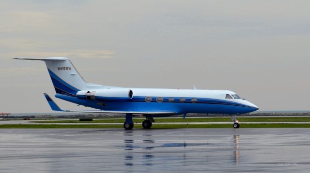 Gulfstream Aerospace Gulfstream 3 (N416WM) - N416WM  seen at KBKL on the day of the Rock and Roll Induction Ceremony. Please look for more photos at Opshots.net