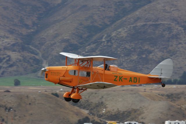 De Havilland Fox Moth (ZK-ADI) - De Havilland DH 83 Fox Moth at Wanaka NZ April 2012