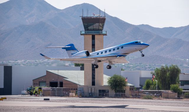 GULFSTREAM AEROSPACE G-7 Gulfstream G600 (N604GB) - Sweet G600 blasting out of Scottsdale. June 2023
