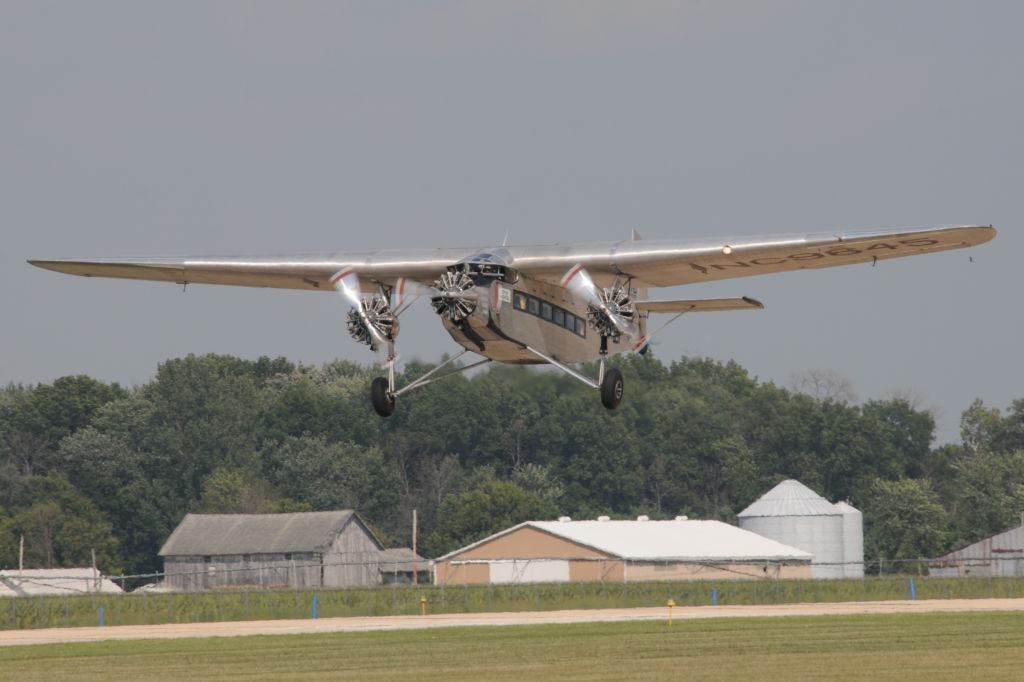 NC9645 — - Nice 1928 built Ford Trimotor, line # 8, Model 5-AT-B, giving rides at Goshen Indiana airport.