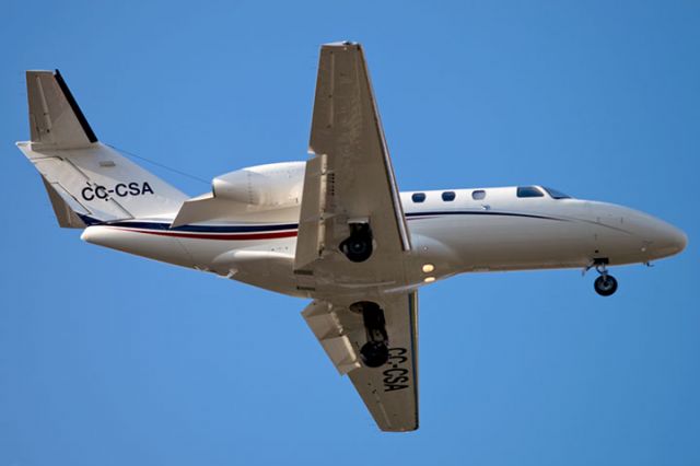 Cessna Citation CJ1 (CC-CSA) - 3/29/13:  Cessna Citation 525 CJ1 on short final approach over Miami Lakes enroute to runway 9-left at Opa-locka Executive Airport.