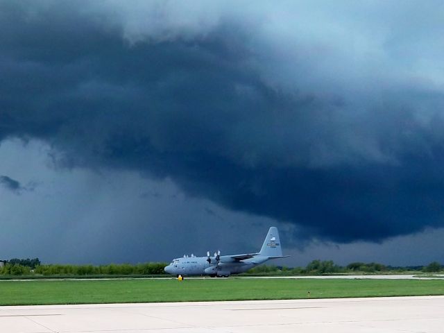 Lockheed C-130 Hercules (N23288) - 934TH AW Flying Vikings departing Runway 27