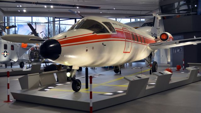 MBB HFB-320 Hansa (D-CLOU) - 1964 HFB 320 Hansa Jet (second prototype), Deutsches Museum, Munich, Feb 2023