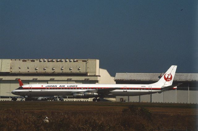 McDonnell Douglas DC-8-60 (JA8046) - Departure at Narita Intl Airport Rwy34 on 1987/11/21