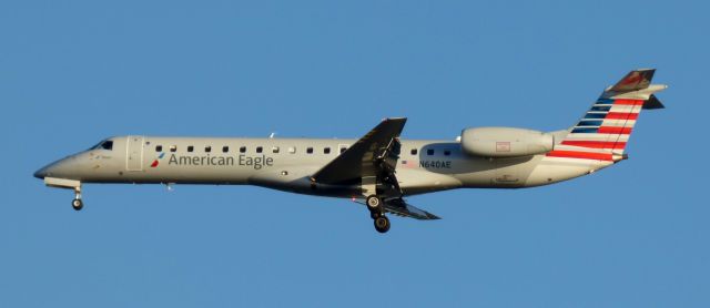 Embraer ERJ-145 (N640AE) - This American Embraer is moments before landing, summer 2018.