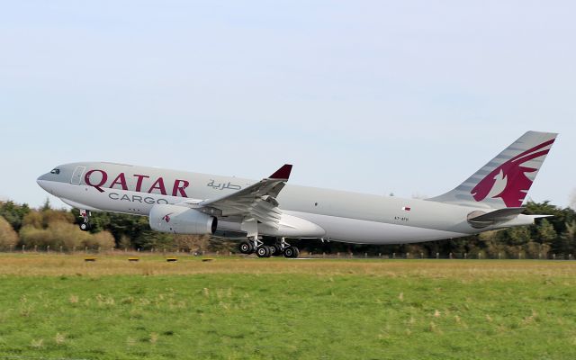 Airbus A330-200 (A7-AFH) - qatar cargo a330-243f a7-afh landing at shannon from doha with race horses 26/3/17.