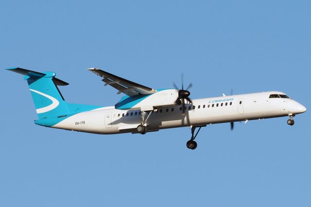 de Havilland Dash 8-400 (VH-IYK) - Bombardier DHC-8-400 cn 4538. Cobham Aviation VH-IYK rwy 21 YPPH 10 February 2022.