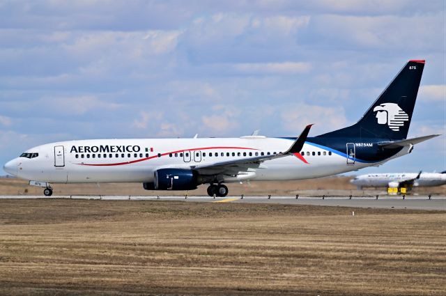 Boeing 737-800 (N875AM) - Aeromexico Boeing 737-852(WL) departing YYC on Apr 24.