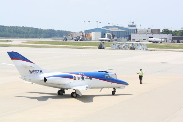 Dassault Falcon 10 (N106TW) - N106TW parking at Landmark Aviation
