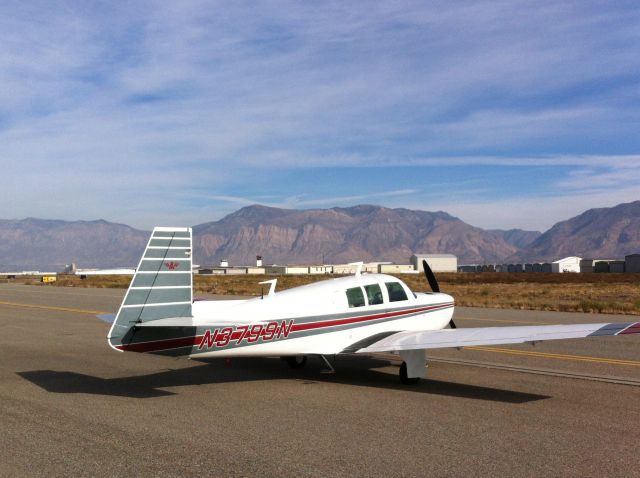 Mooney M-20 (N3799N) - On the ramp at Ogden, Utah.