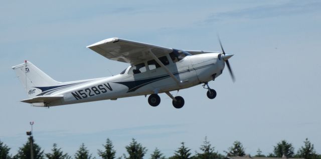 Cessna Skyhawk (N528SV) - Shortly after departure is this 2004 Cessna 172S Skyhawk SP from the Spring of 2022.