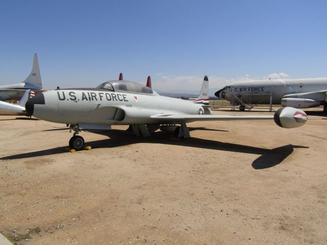 Lockheed T-33 Shooting Star (58-0513) - A Lockheed T-33A "Shooting Star" on display at March Field Air Museum.