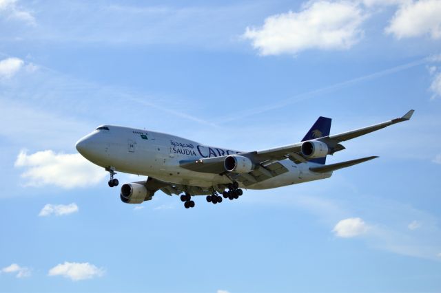 Boeing 747-400 (9H-AKA) - Saudia Cargo Boeing 747-45E(BDSF) landing at AMS 11.19 (GMT) 09May25