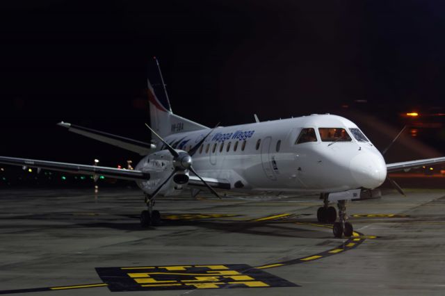 Saab 340 (VH-SBA) - On the bus at the Melbourne airport, 