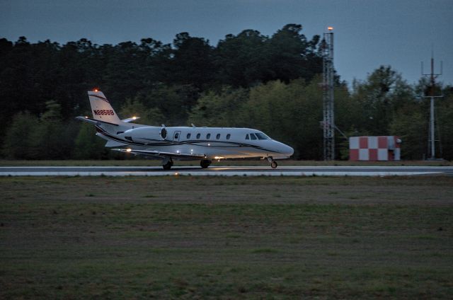 Cessna Citation Excel/XLS (N885BB) - Departure runway 7 last day Masters 2018