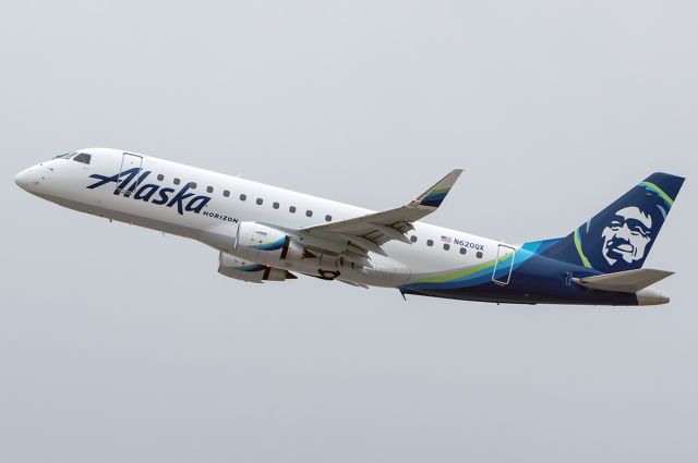 Embraer 175 (N620QX) - The First QX-175 departing BOI for the first time. They are doing a lot of hops in the network to try and get crews signed off and ready to fly their new aircraft.  