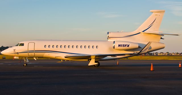 Dassault Falcon 7X (N15FX) - 2nd ever upload of this super close up sunset shot of N15FX on FlightAware.Com !