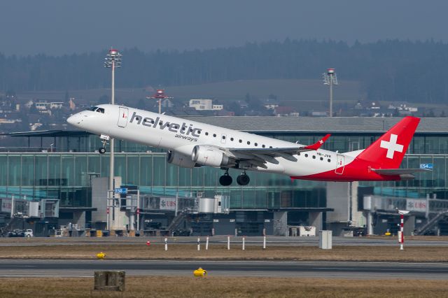 HB-JVR — - Take off at Zuerich airport.