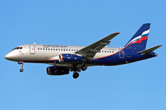 Sukhoi Superjet 100 (RA-89022) - Photo taken on July 30, 2021.