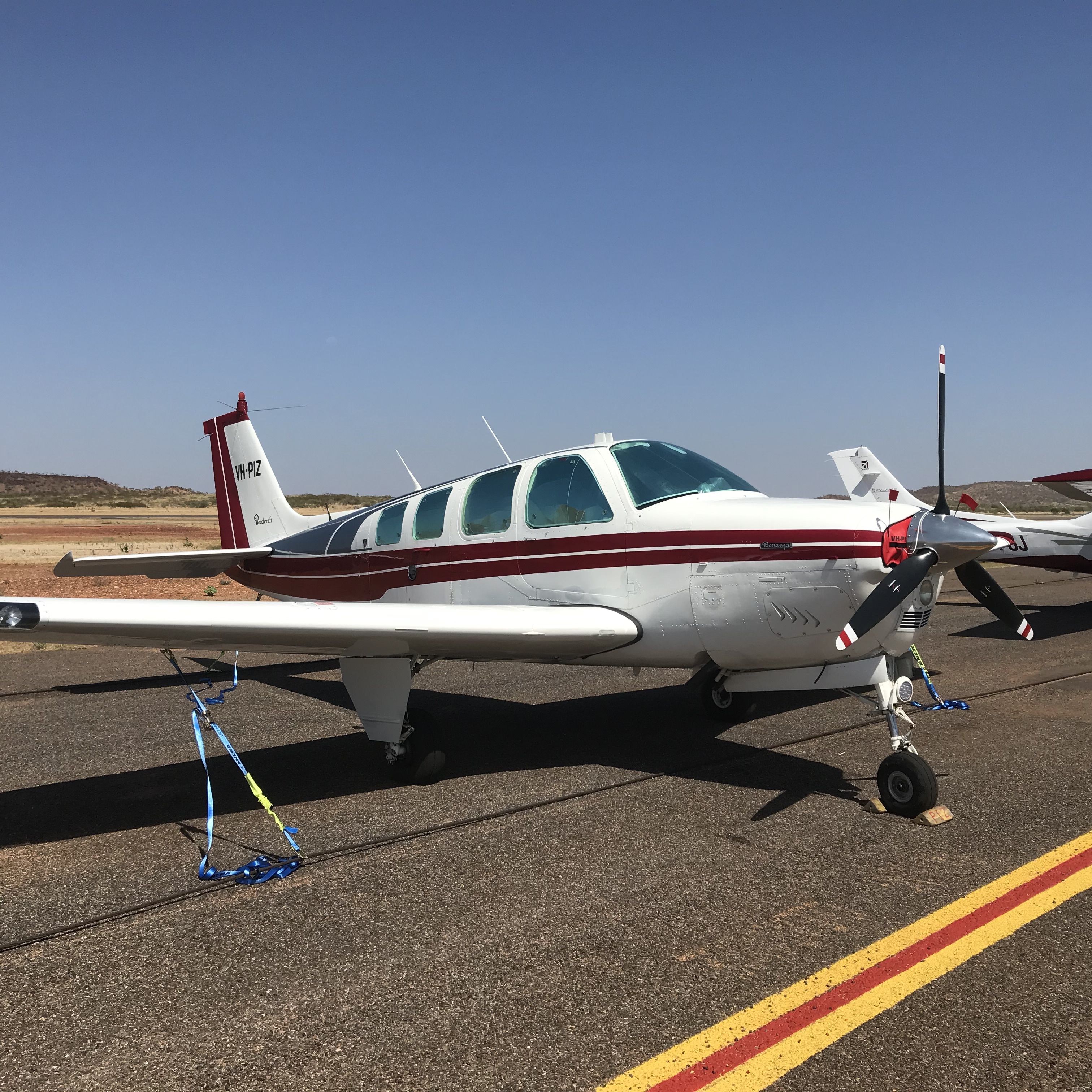 Beechcraft Bonanza (36) (VH-PIZ) - Passing through