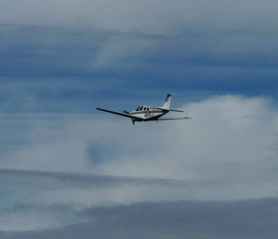 Beechcraft Bonanza (36) (N217LJ) - At Augsburg, Germany. Take off to a flight to the USA.8 FEB 2016.