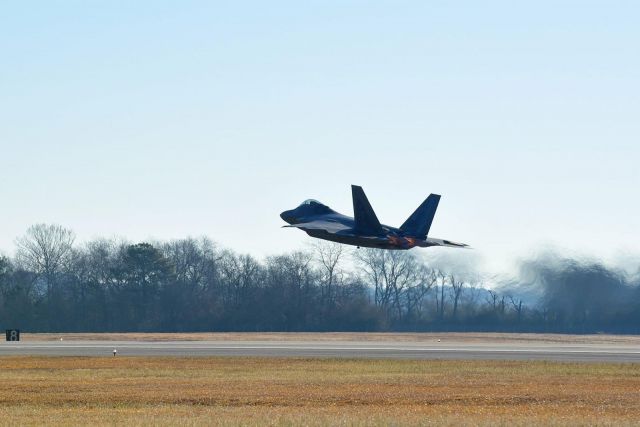 Lockheed F-22 Raptor — - F22 Demo team at Seymour Johnson AFB