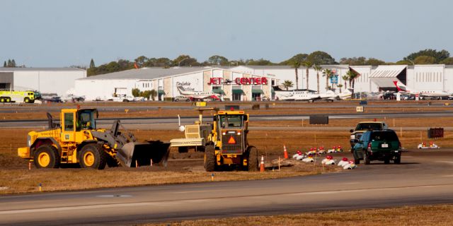 — — - Construction at Sarasota International