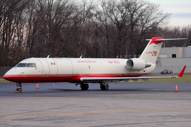 Canadair Regional Jet CRJ-200 (XA-VCS) - A former US Airways Express (Air Wisconsin/N422AW) CRJ-200 SF now operated by Aeronaves TSM seen at TOL on 21 Nov 2020.